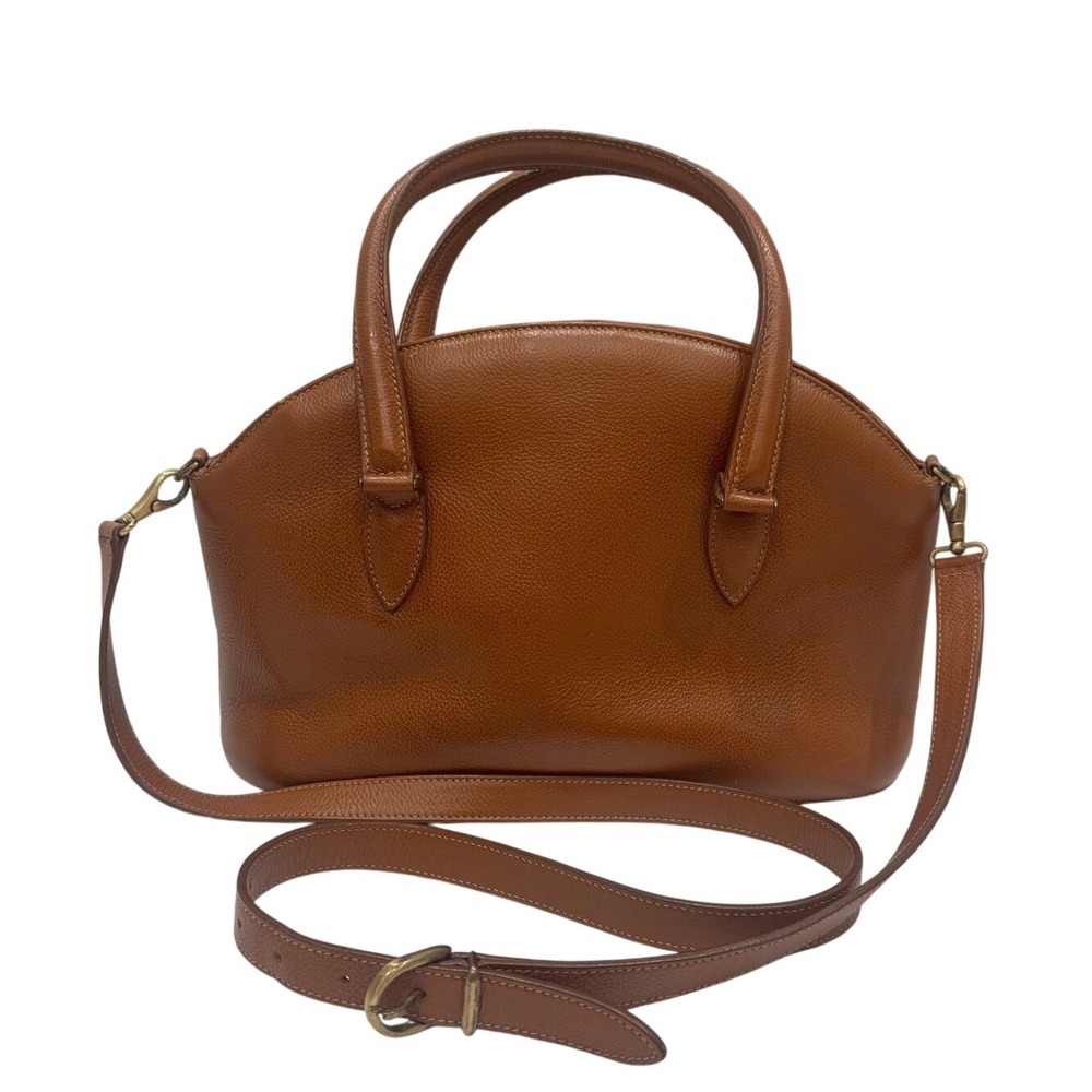 Vintage 90s Coach Madison Savoy Zip Satchel Bag Brown Leather Crossbody  4408